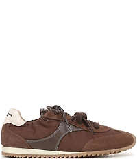 Sam Edelman Ivanna Nylon and Suede Lace Up Sneakers