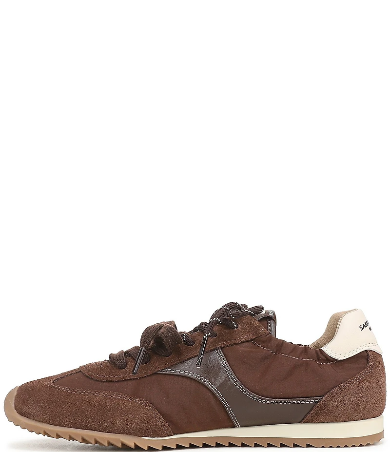 Sam Edelman Ivanna Nylon and Suede Lace Up Sneakers
