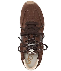 Sam Edelman Ivanna Nylon and Suede Lace Up Sneakers