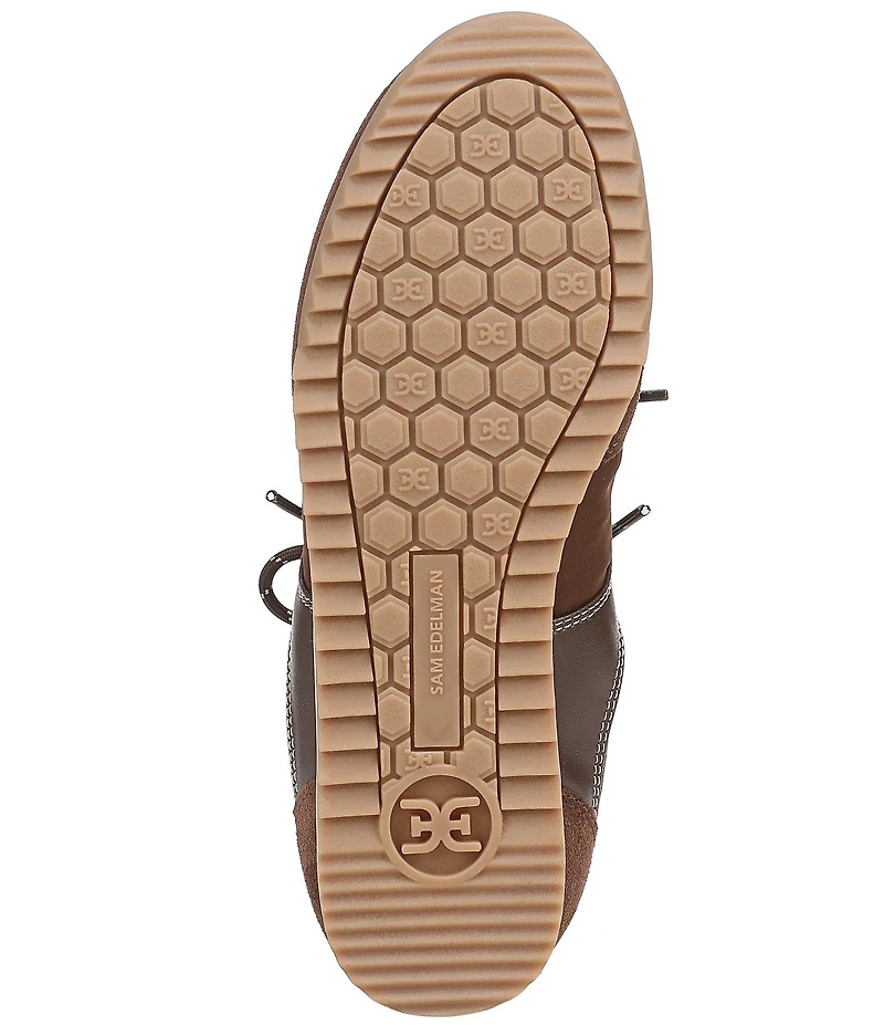 Sam Edelman Ivanna Nylon and Suede Lace Up Sneakers