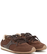 Sam Edelman Ivanna Nylon and Suede Lace Up Sneakers