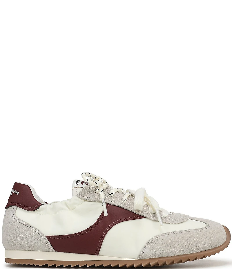 Sam Edelman Ivanna Nylon and Suede Lace Up Sneakers