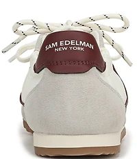 Sam Edelman Ivanna Nylon and Suede Lace Up Sneakers