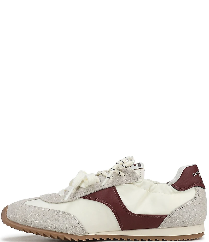 Sam Edelman Ivanna Nylon and Suede Lace Up Sneakers