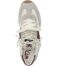 Sam Edelman Ivanna Nylon and Suede Lace Up Sneakers