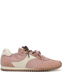 Sam Edelman Ivanna Nylon and Suede Lace Up Sneakers