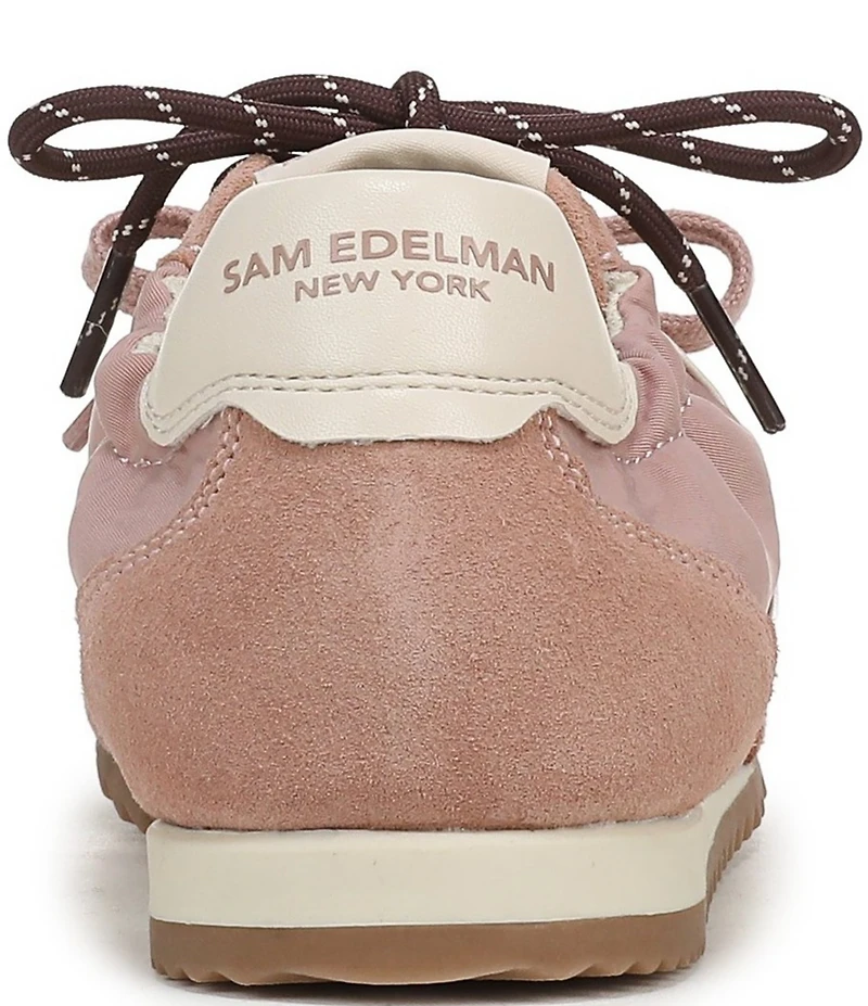 Sam Edelman Ivanna Nylon and Suede Lace Up Sneakers
