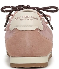 Sam Edelman Ivanna Nylon and Suede Lace Up Sneakers