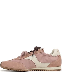 Sam Edelman Ivanna Nylon and Suede Lace Up Sneakers