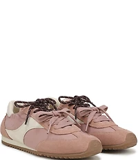 Sam Edelman Ivanna Nylon and Suede Lace Up Sneakers