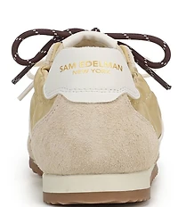 Sam Edelman Ivanna Nylon and Suede Lace Up Sneakers