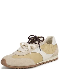 Sam Edelman Ivanna Nylon and Suede Lace Up Sneakers