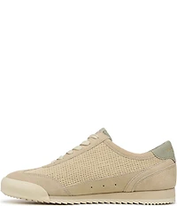 Sam Edelman Ivey Crochet Mesh Suede Double-E Logo Lace Up Sneakers