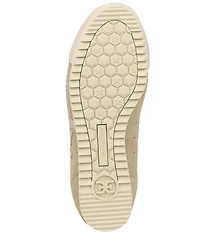 Sam Edelman Ivey Crochet Mesh Suede Double-E Logo Lace Up Sneakers