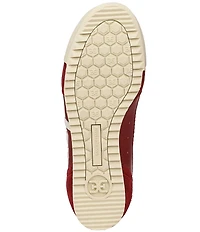Sam Edelman Ivey Mesh and Suede Double-E Logo Lace Up Sneakers