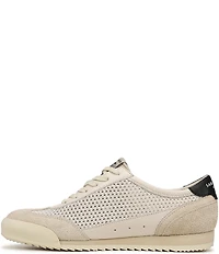 Sam Edelman Ivey Mesh and Suede Double-E Logo Lace Up Sneakers