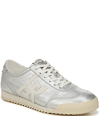 Sam Edelman Ivey Metallic Double-E Logo Lace-Up Sneakers
