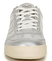 Sam Edelman Ivey Metallic Double-E Logo Lace-Up Sneakers