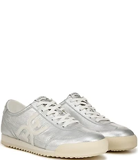 Sam Edelman Ivey Metallic Double-E Logo Lace-Up Sneakers
