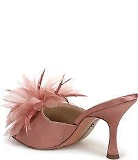 Sam Edelman Jace Satin Flower Ornamented Dress Slide Sandals