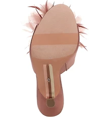 Sam Edelman Jace Satin Flower Ornamented Dress Slide Sandals