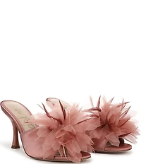Sam Edelman Jace Satin Flower Ornamented Dress Slide Sandals
