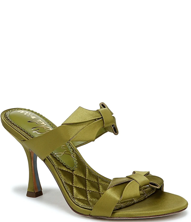 Sam Edelman Jasmine Satin Bow Slide Sandals