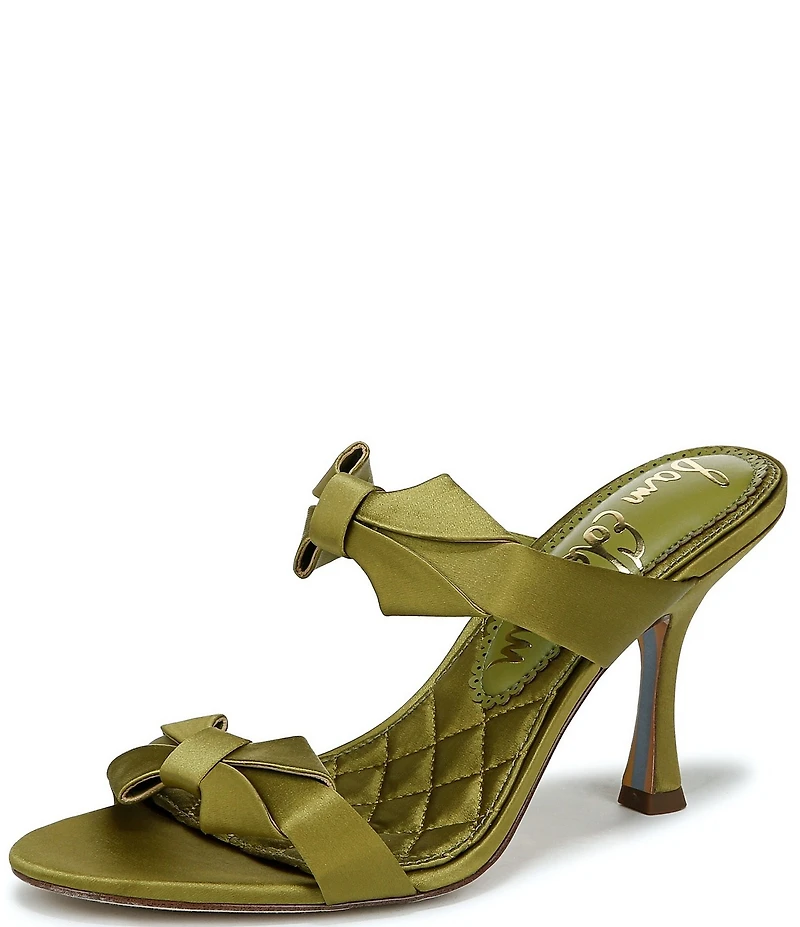 Sam Edelman Jasmine Satin Bow Slide Sandals