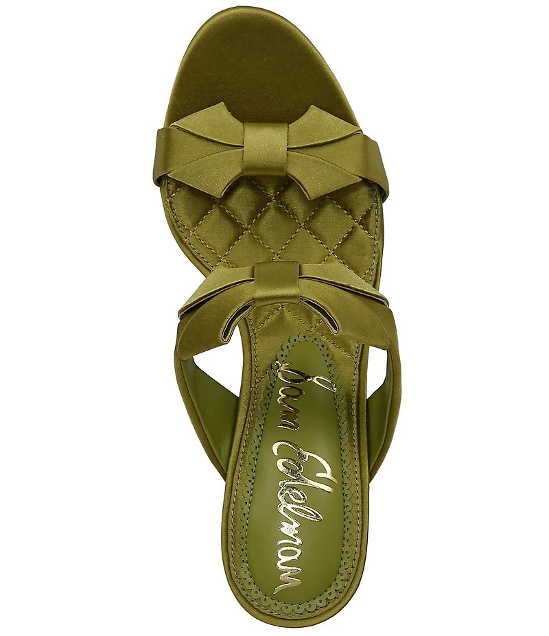 Sam Edelman Jasmine Satin Bow Slide Sandals