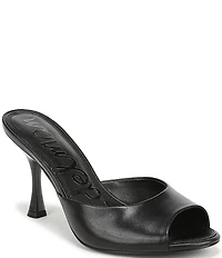 Sam Edelman Jeanie Leather Dress Slide Sandals