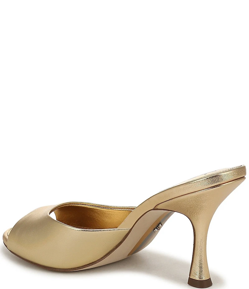 Sam Edelman Jeanie Metallic Leather Dress Slide Sandals