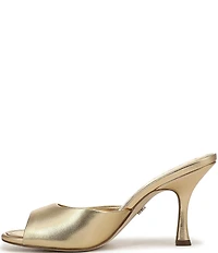 Sam Edelman Jeanie Metallic Leather Dress Slide Sandals