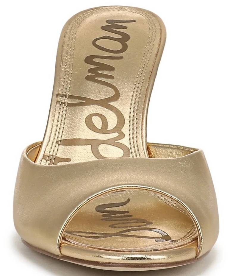 Sam Edelman Jeanie Metallic Leather Dress Slide Sandals
