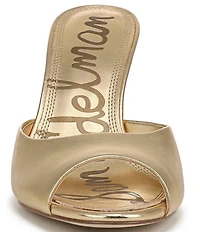 Sam Edelman Jeanie Metallic Leather Dress Slide Sandals