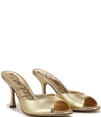 Sam Edelman Jeanie Metallic Leather Dress Slide Sandals