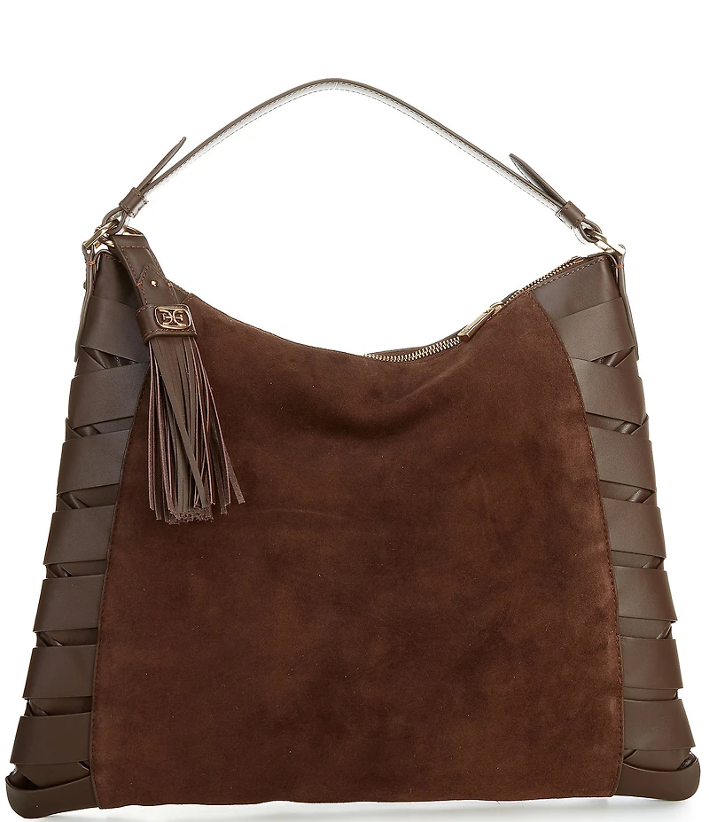 Sam Edelman Large Jette Suede Hobo Tote Bag