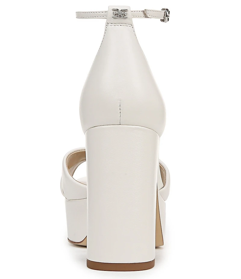 Sam Edelman Jullian Leather Ankle Strap Platform Dress Sandals