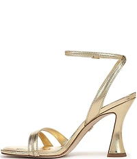 Sam Edelman Junie Metallic Leather Strappy Dress Sandals