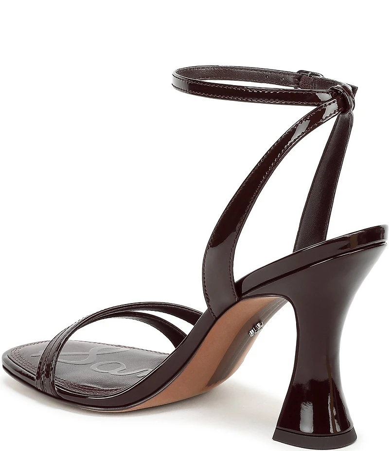 Sam Edelman Junie Patent Leather Strappy Square Toe Dress Sandals
