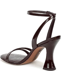 Sam Edelman Junie Patent Leather Strappy Square Toe Dress Sandals