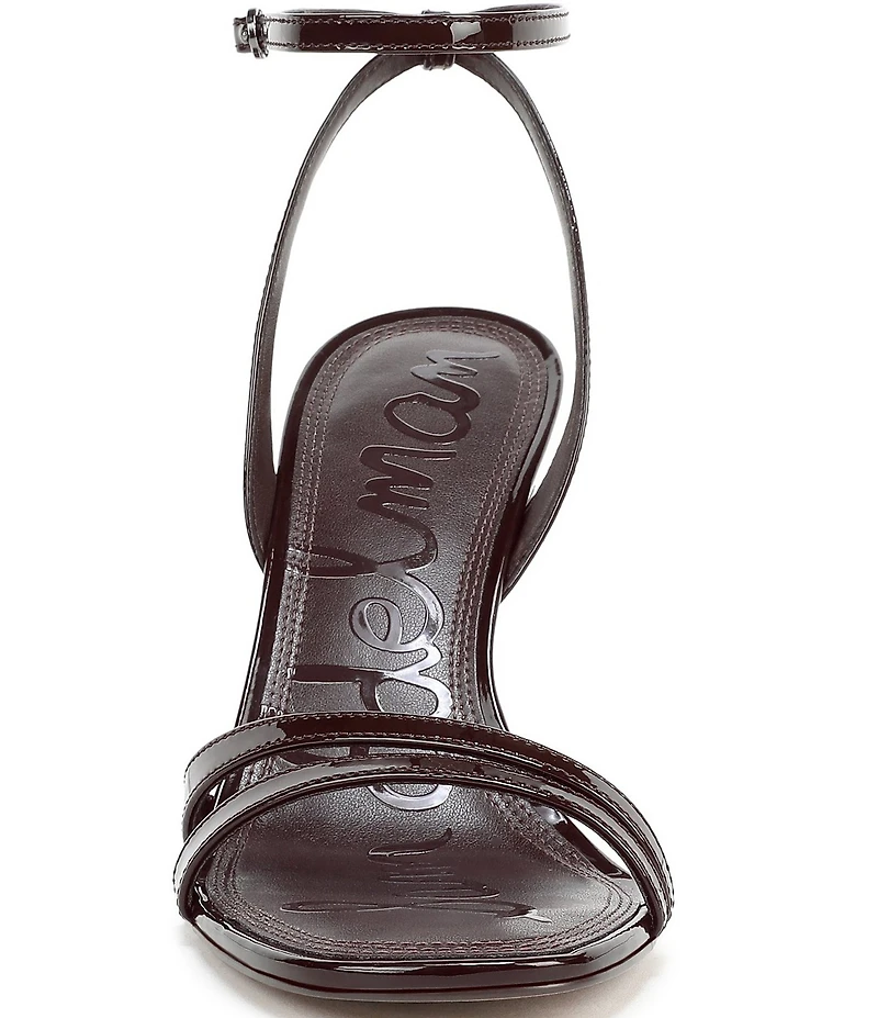 Sam Edelman Junie Patent Leather Strappy Square Toe Dress Sandals