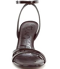 Sam Edelman Junie Patent Leather Strappy Square Toe Dress Sandals
