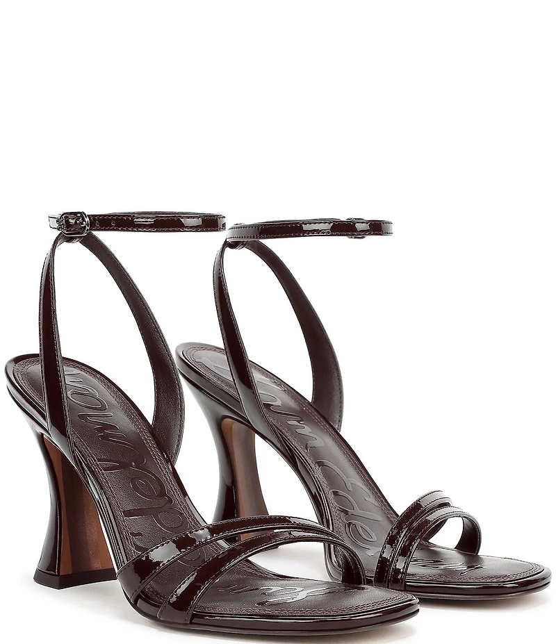 Sam Edelman Junie Patent Leather Strappy Square Toe Dress Sandals