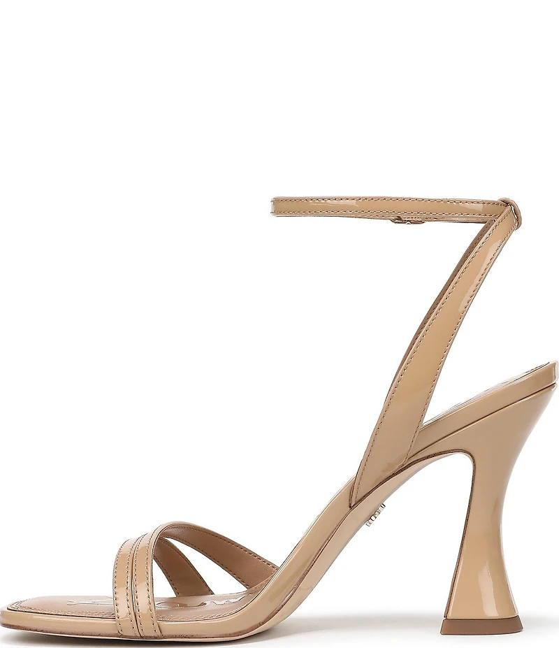 Sam Edelman Junie Patent Leather Strappy Square Toe Dress Sandals
