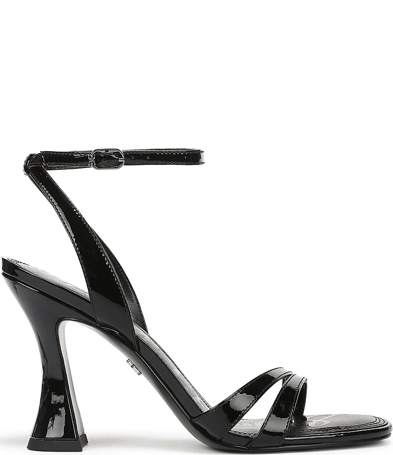 Sam Edelman Junie Patent Leather Strappy Square Toe Dress Sandals