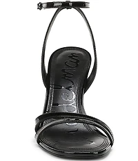 Sam Edelman Junie Patent Leather Strappy Square Toe Dress Sandals