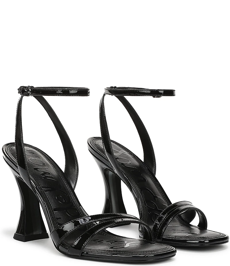 Sam Edelman Junie Patent Leather Strappy Square Toe Dress Sandals
