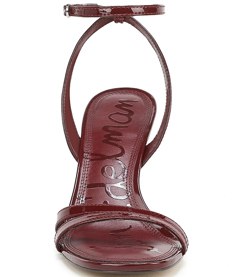 Sam Edelman Junie Patent Leather Strappy Square Toe Dress Sandals