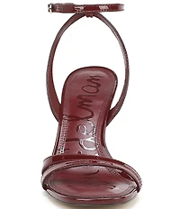 Sam Edelman Junie Patent Leather Strappy Square Toe Dress Sandals