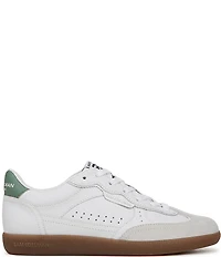 Sam Edelman Kallen Gum Sole Leather and Suede Perforated Detail Lace Up Sneakers